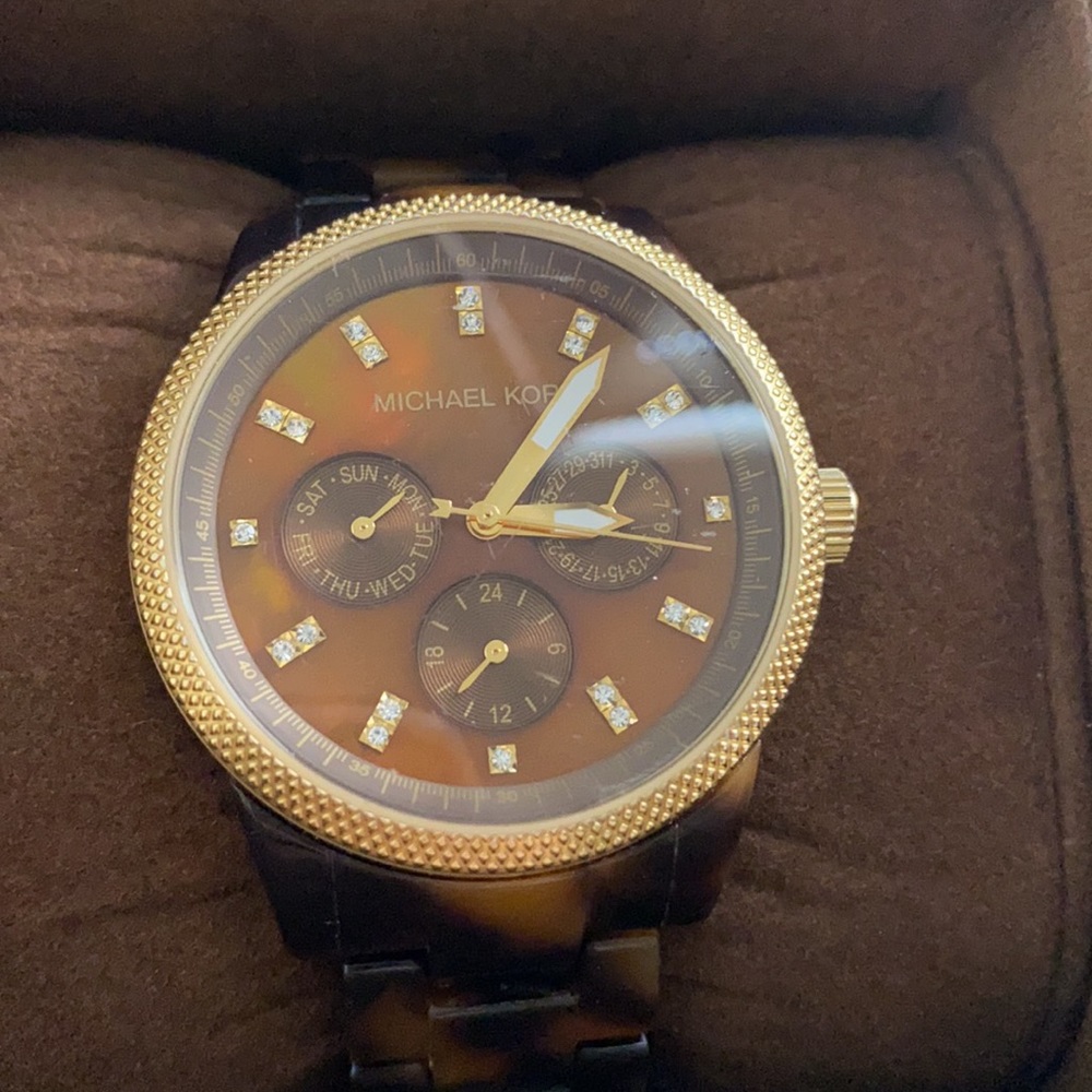 Michael Kors Tortoise Watch - image 4